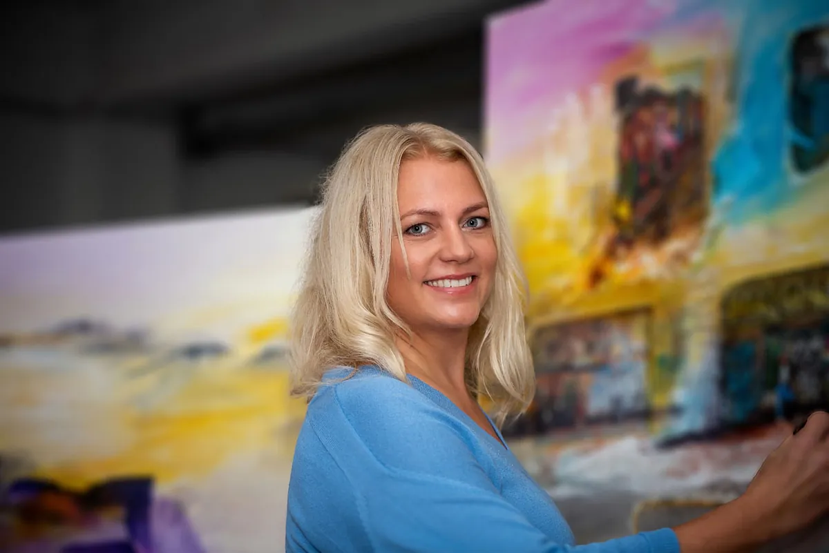 Frau Schmitt Atelier Kunstflirt Birgitta Schmitt aus Dortmund